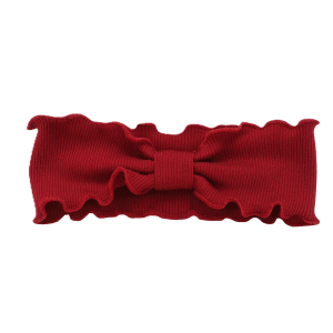 Bandeau Nœud Extensible Rouge Bordeaux
