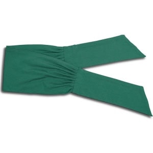 Bandeau Large en Tissu Vert Émeraude